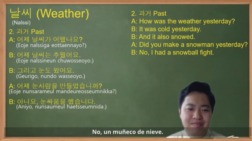 talking about the weather